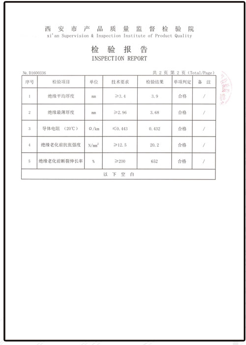 檢驗(yàn)報(bào)告